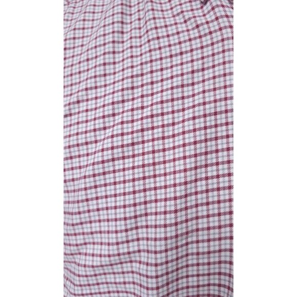 LL Bean Mens 16.5-33 Red Plaid Single Needle Tailoring Button Down Soft Shirt - Picture 4 of 10